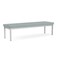 Lesro Lenox Steel 3 Seat Bench, Ash (Blue) Seat, Ash Back, 67 W 21 L 18.5 H, Linette Vinyl Seat LS3001 - alternate 2